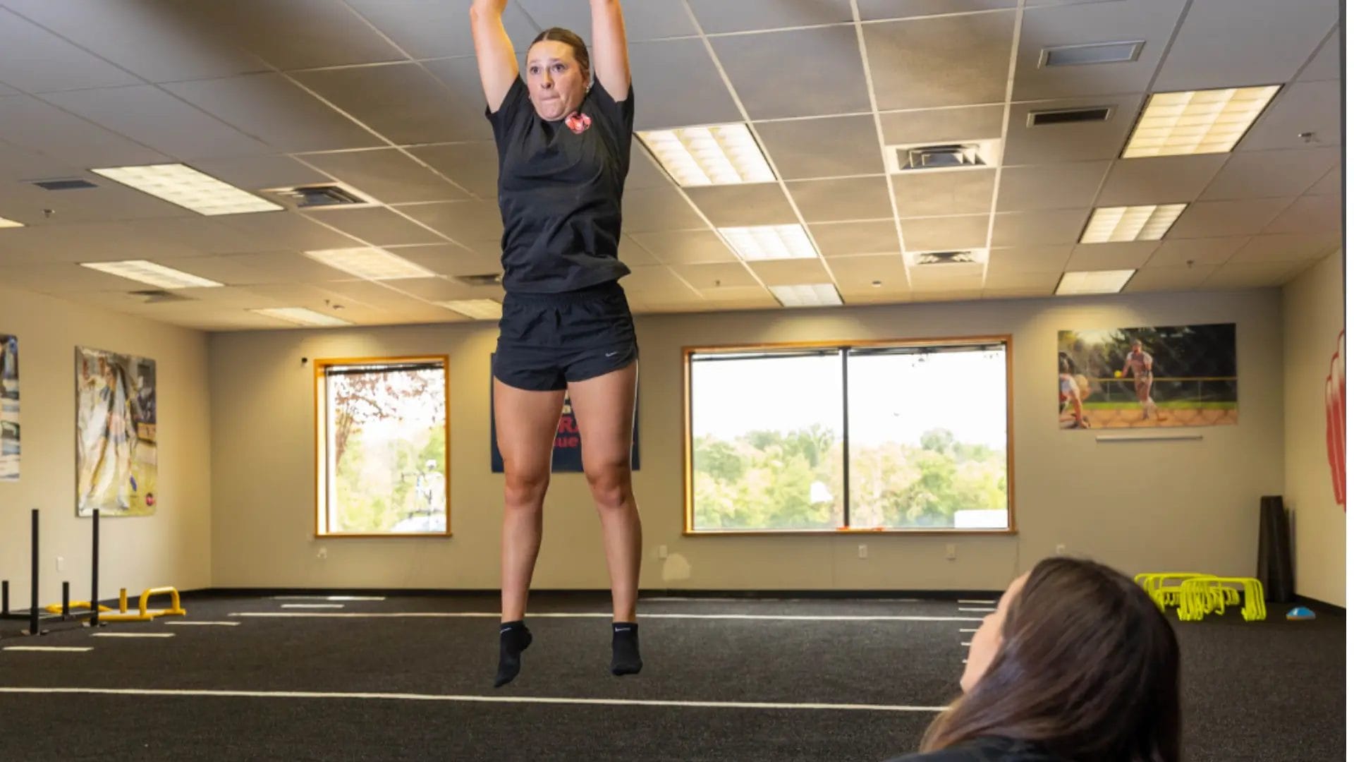 Overhead strength lift at Relentless Athletics gym